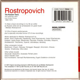 CD - Rostropovich: "The Russian Years · 1950-1974" - EMI 7243 5 72016 2 9 (13CD Set)