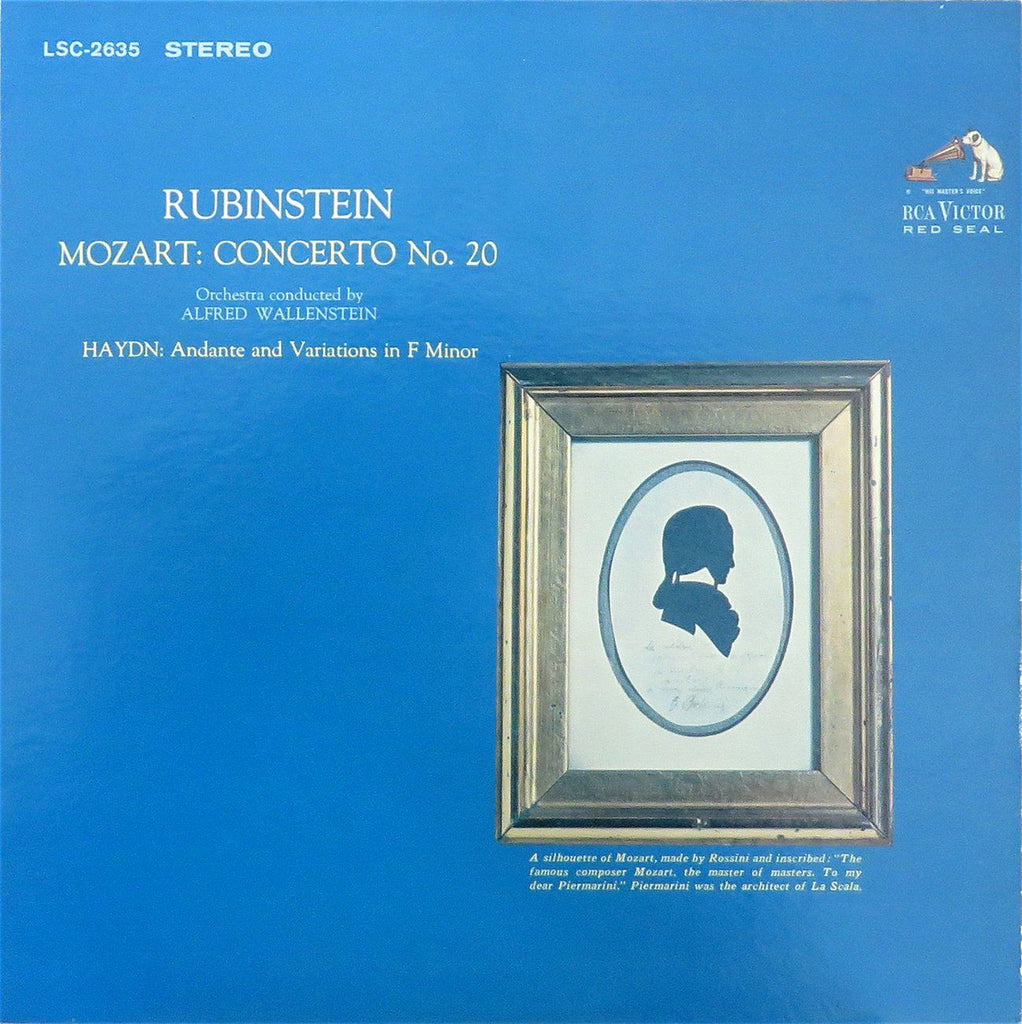 Rubinstein: Mozart Piano Concerto No. 20 + Haydn Variations - RCA LSC-2635
