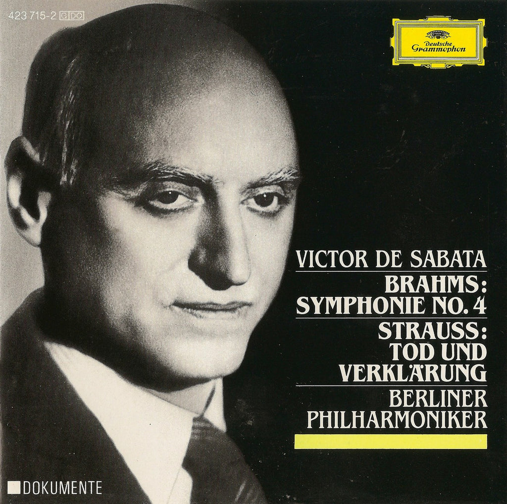 CD - Sabata: Brahms Symphony No. 4 + R. Strauss Death & Transfiguration - DG 423 715-2