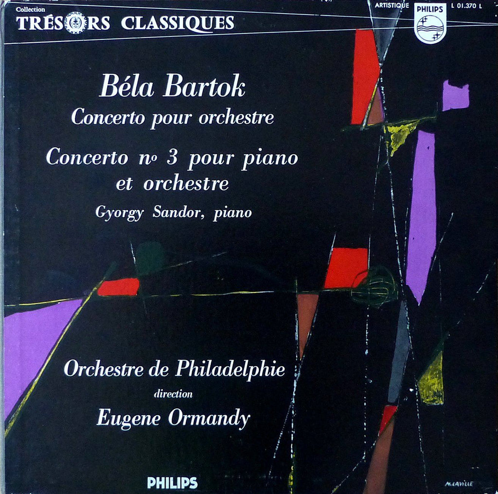 Sandor: Bartok Piano Concerto No. 3, etc. - Philips L 01.370 L