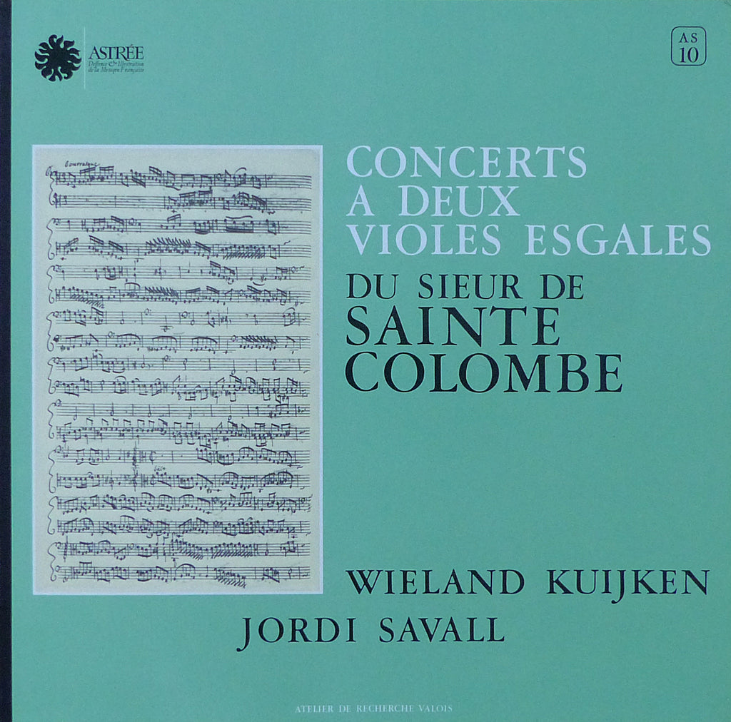 Savall/Kuijken: Concerts a Deux Violes Esgales - Astrée AS 10