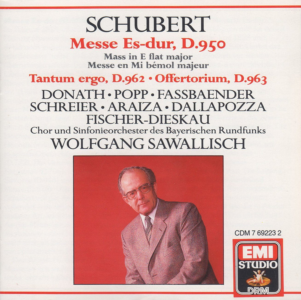Sawallisch: Schubert Mass in E-flat D. 950, etc. - EMI CDM 7 69223 2