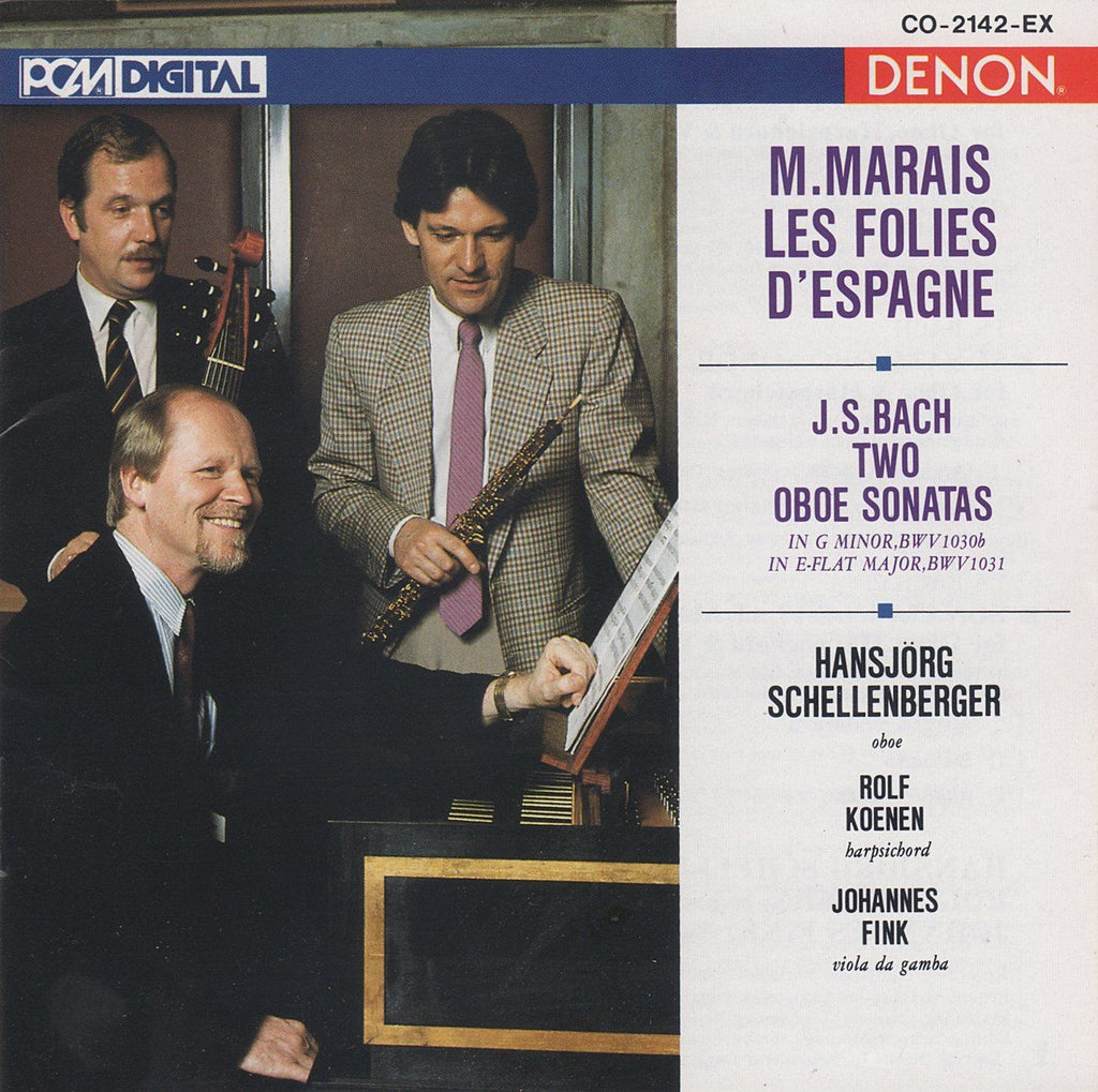 Schellenberger: Marais Les Folies d'Espagne + Bach - Denon CO-2142-EX