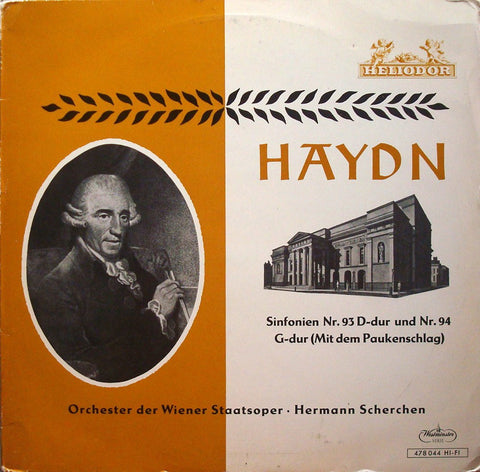 LP - Scherchen: Haydn Symphonies No. 93 & 94 "Surprise" - Heliodor 478 044