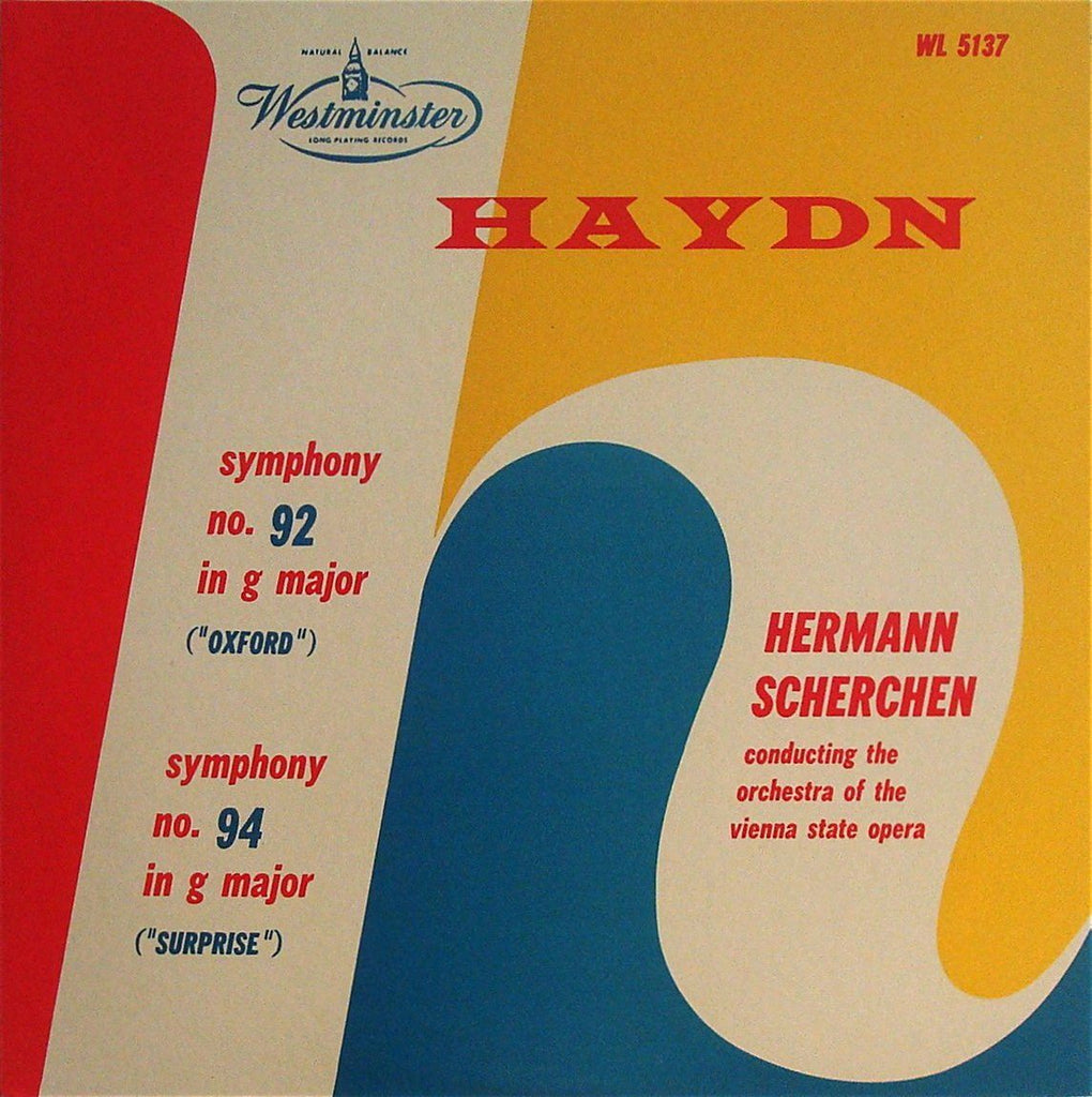 Scherchen: Haydn Syms 92 Oxford & 94 Surprise - Westminster Japan G-10505