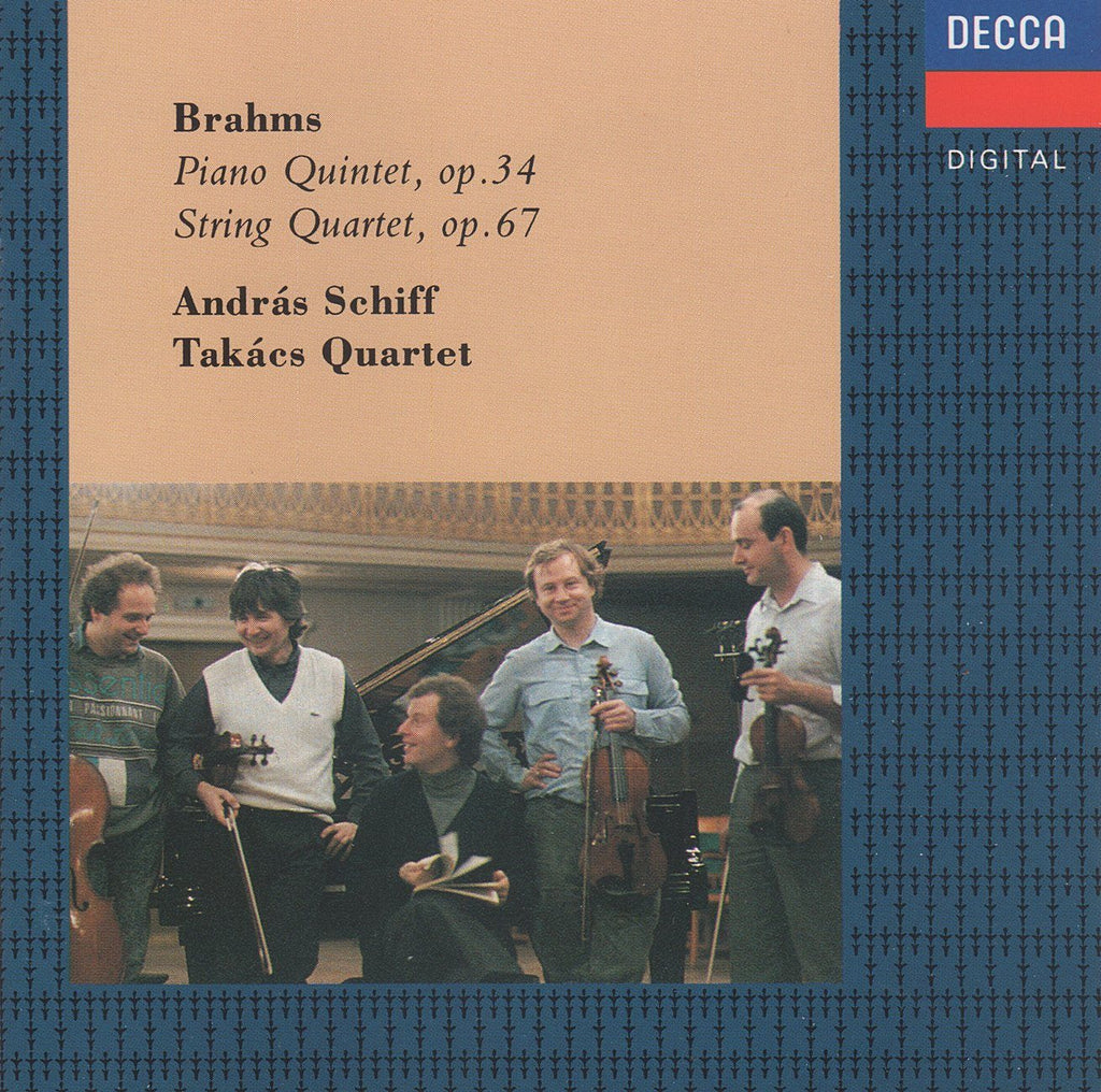 Schiff/Takács Quartet: Brahms Piano Quintet, etc. - Decca 430 529-2