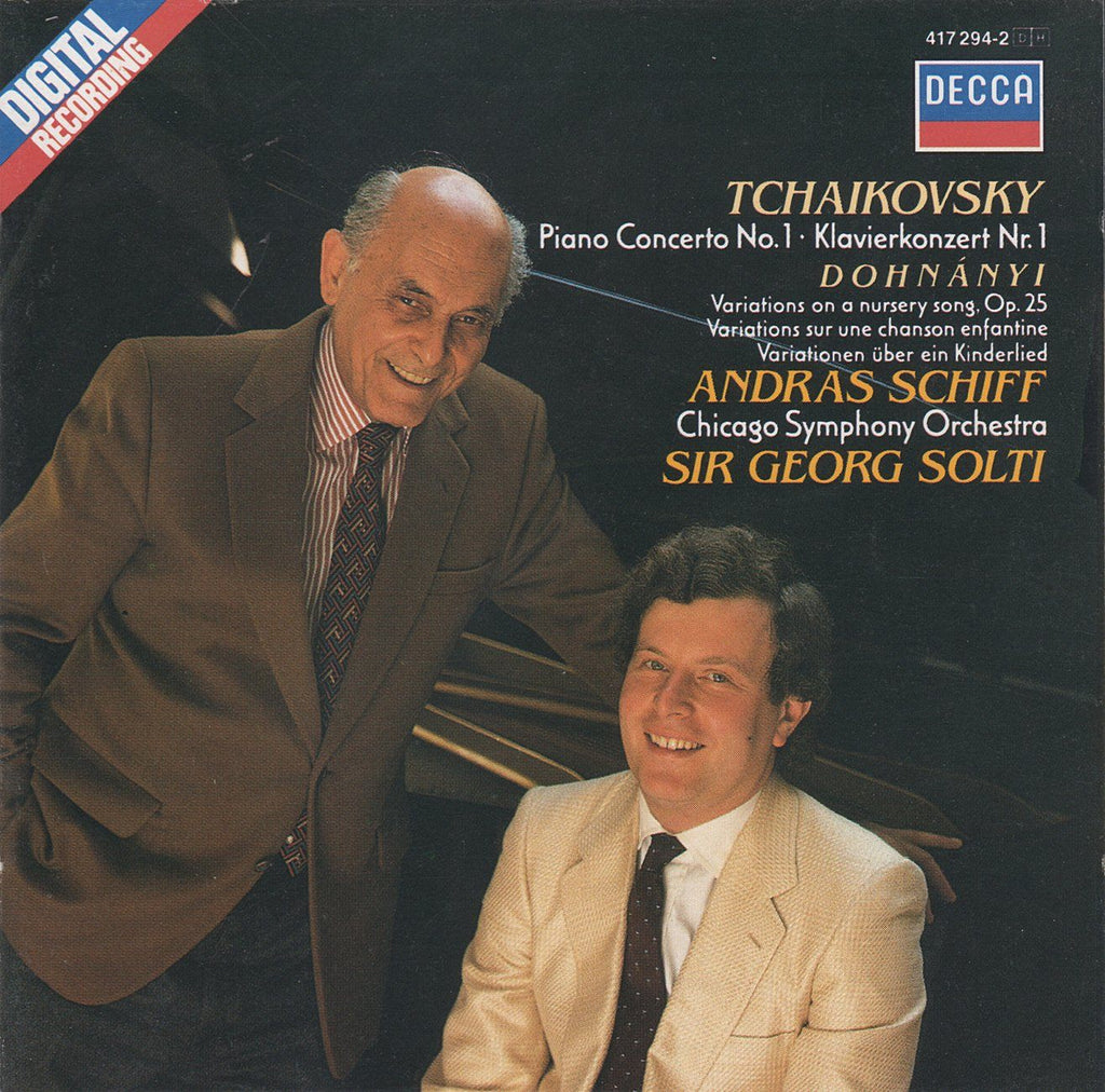 Schiff: Tchaikovsky Piano Concerto No. 1 + Dohnanyi - Decca 417 294-2