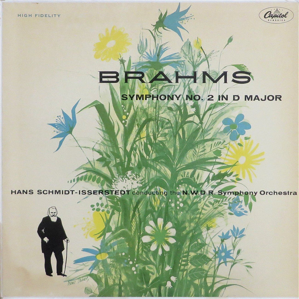 Schmidt-Isserstedt/NDR SO: Brahms Symphony No. 2 - Capitol P 18000