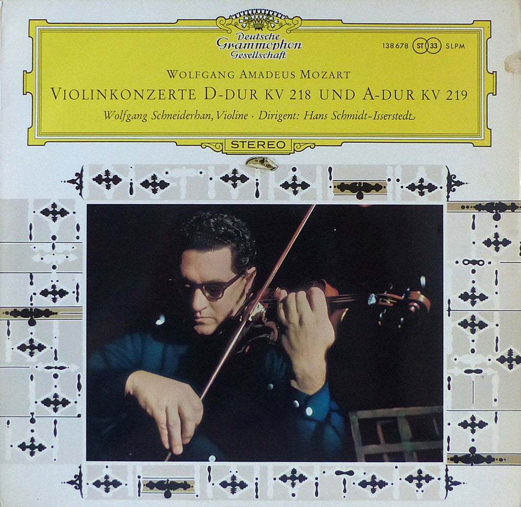 Schneiderhan: Mozart Violin Concertos Nos. 4 & 5 - DG SLPM 138 678