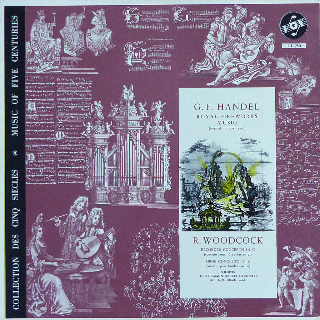 Schulze: Handel Royal Fireworks Music + Woodcock - Vox DL 750