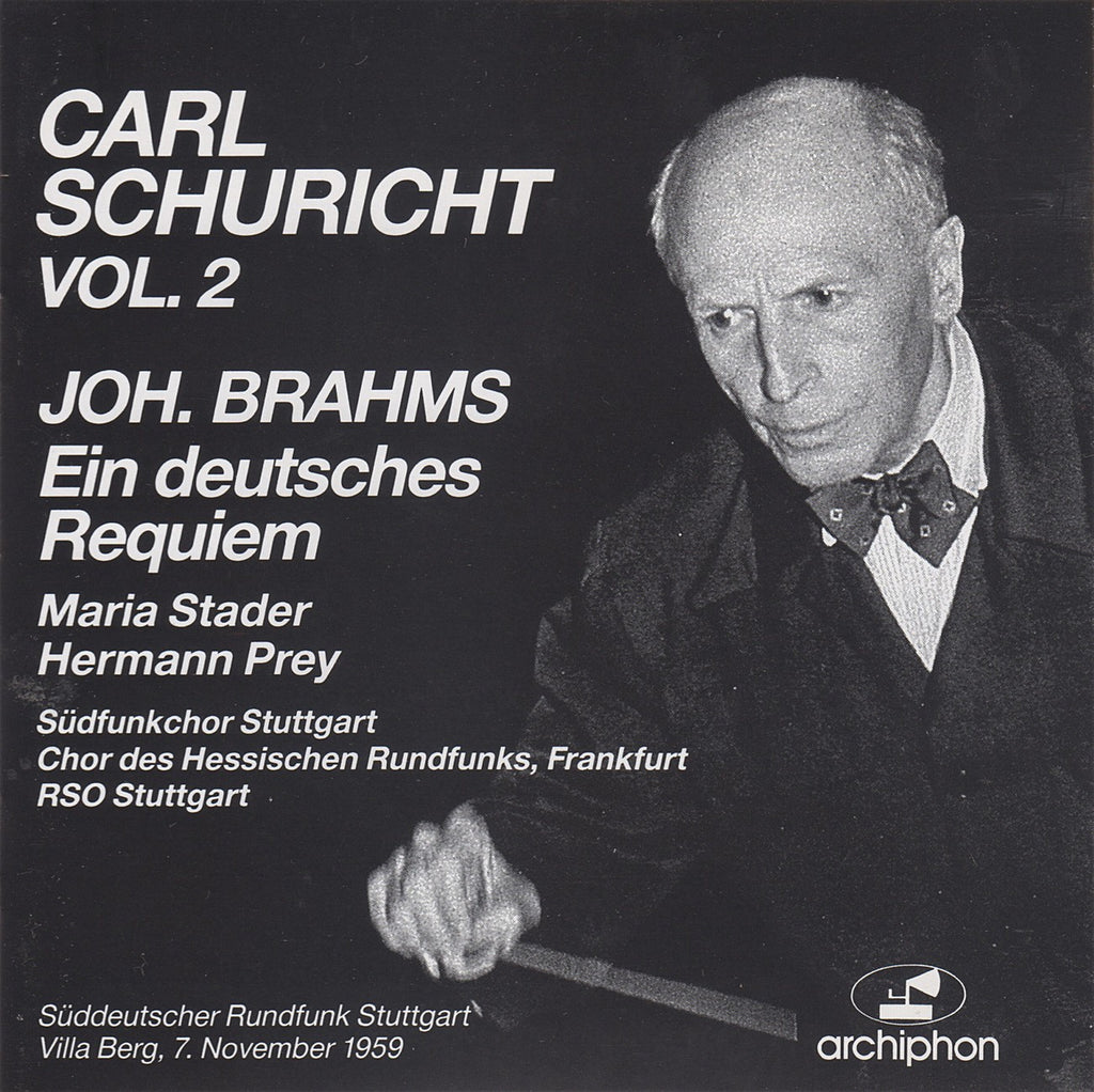 CD - Schuricht: Brahms German Requiem - Archiphon ARCH-2.2