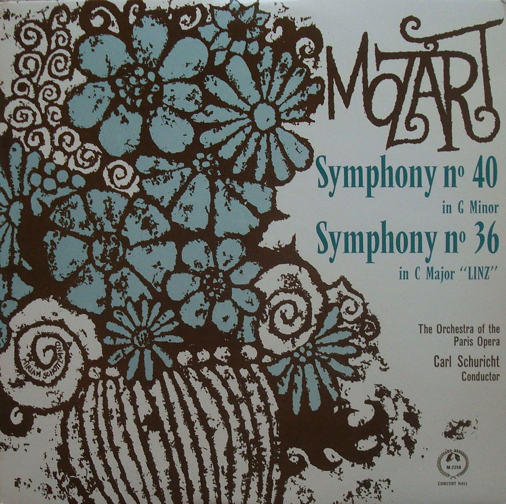 LP - Schuricht: Mozart Symphonies No. 36 "Linz" & No. 40 - Concert Hall M-2258