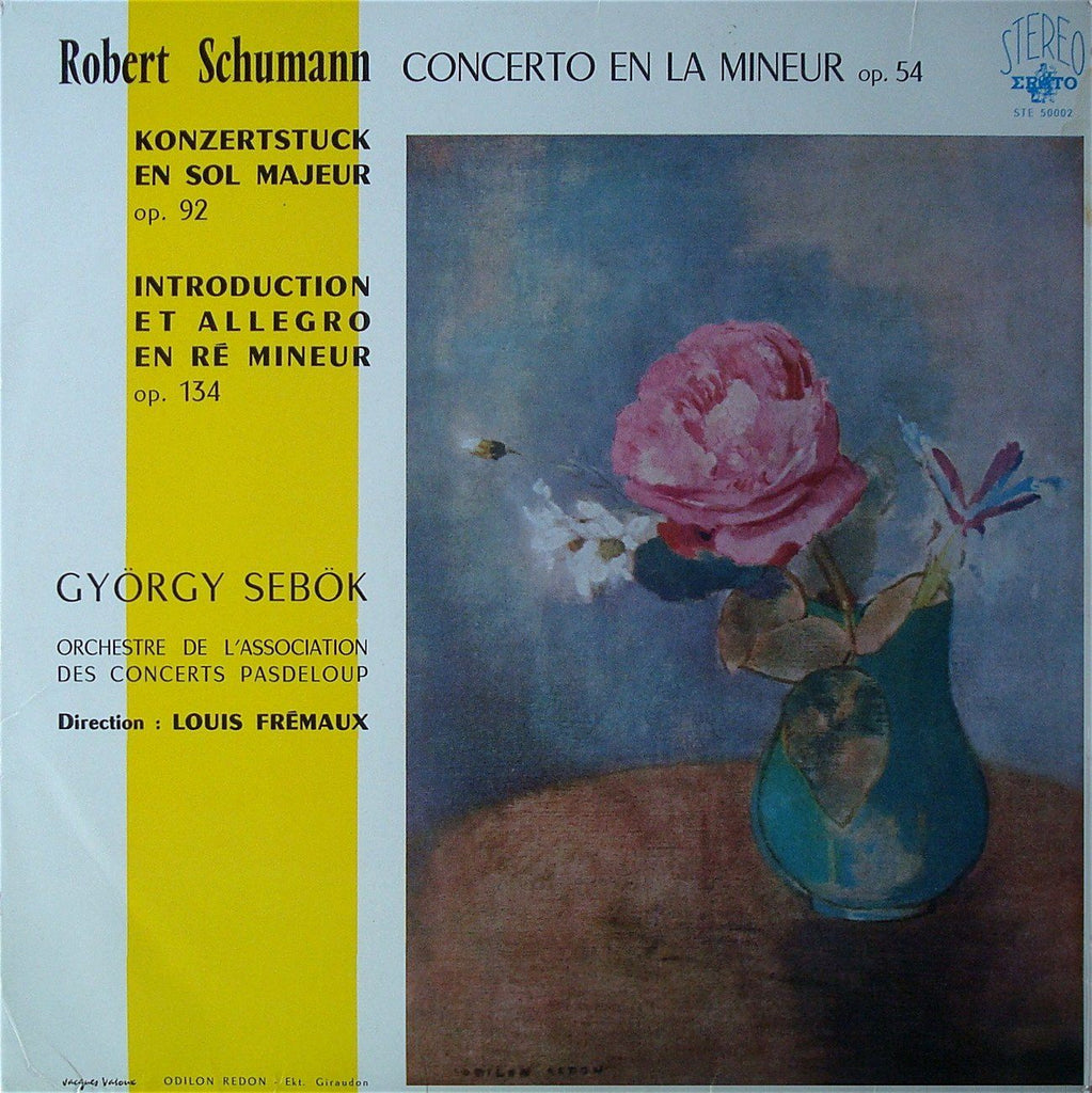 Sebok: Schumann Piano Concerto + Opp. 92 & 134 - Erato STE 50002