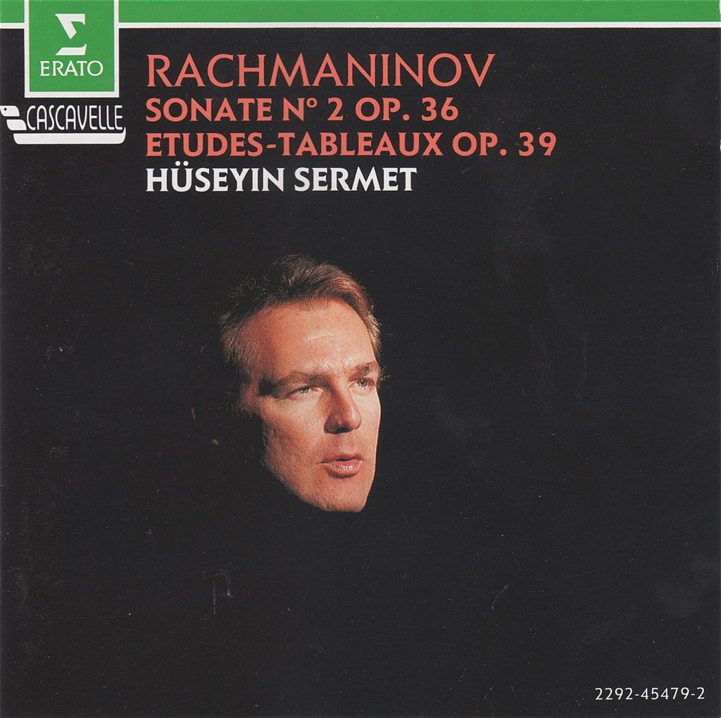 CD - Sermet: Rachmaninov Sonata No. 2 Op. 36 + Op. 39 - Erato 2292-45479-2 (DDD) - Rare