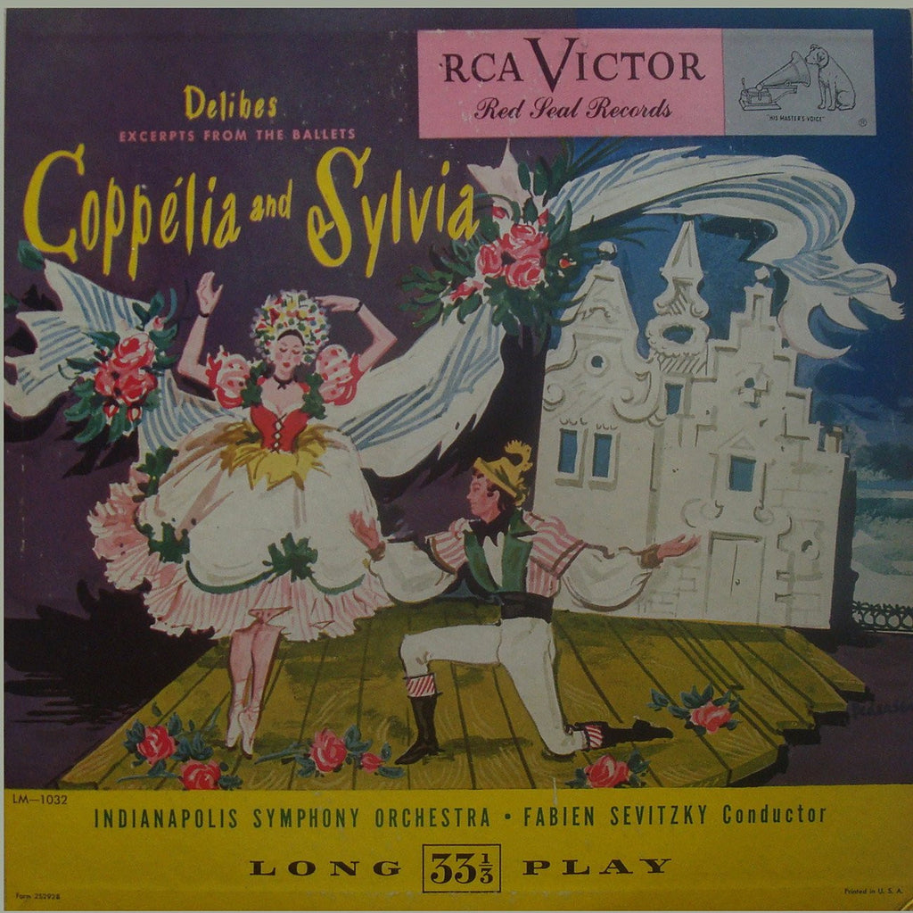 LP - Sevitzky/Indianapolis SO: Delibes Coppelia & Sylvia (rec. 1946) - RCA LM-1012