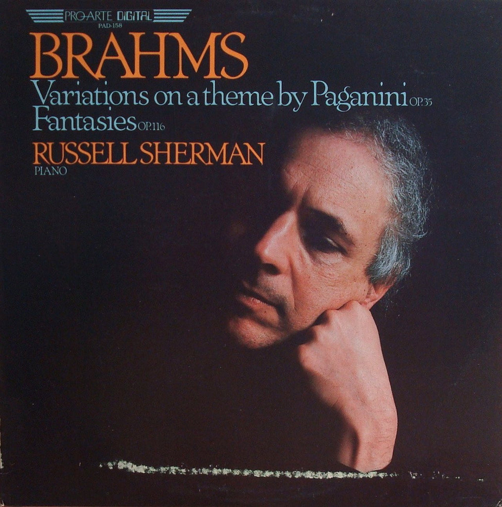 LP - Sherman: Brahms Paganini Variations Op. 35 + Fantasies Op. 116 - Pro Arte Digital PAD-158