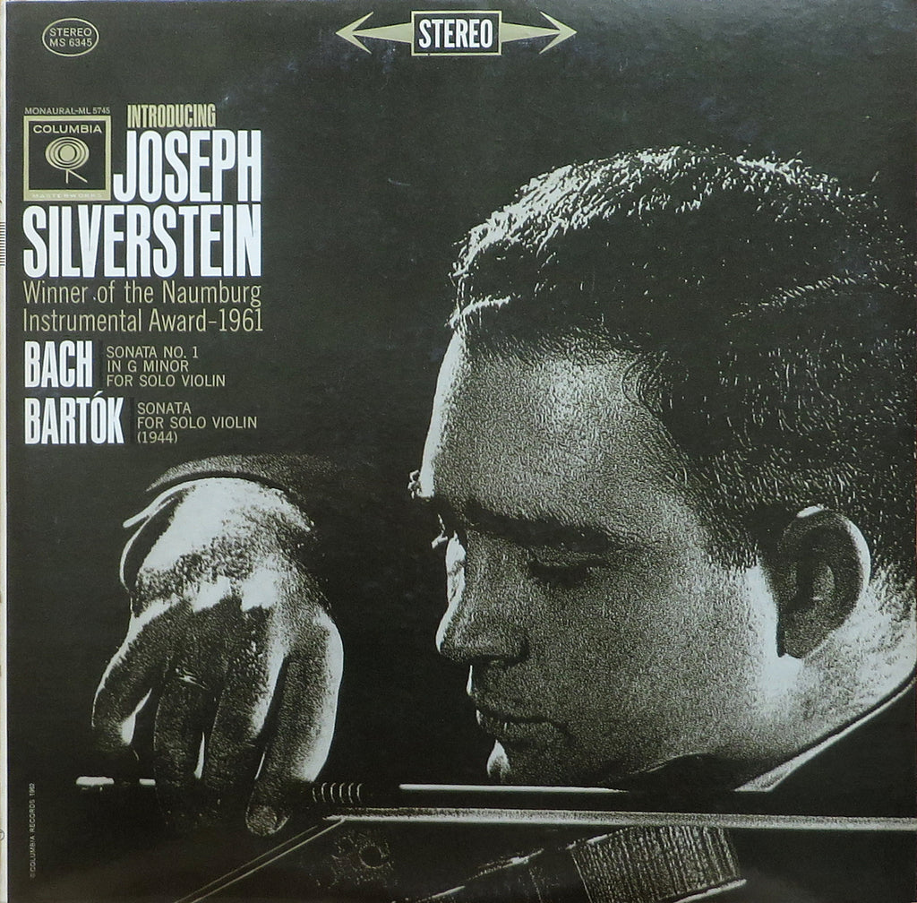 Silverstein: Bach & Bartok Sonatas for Solo Violin - Columbia MS 6345