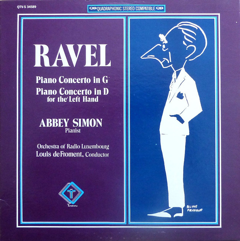 Simon: Ravel Piano Concertos in G & for Left Hand - Vox Turnabout QTV-S 34589