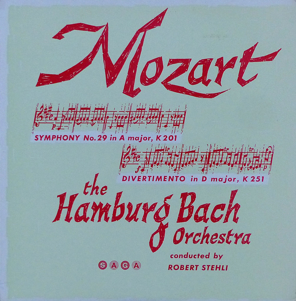 Stehli: Mozart Symphony K. 201 + Divertimento K. 251 - Saga XID 5116