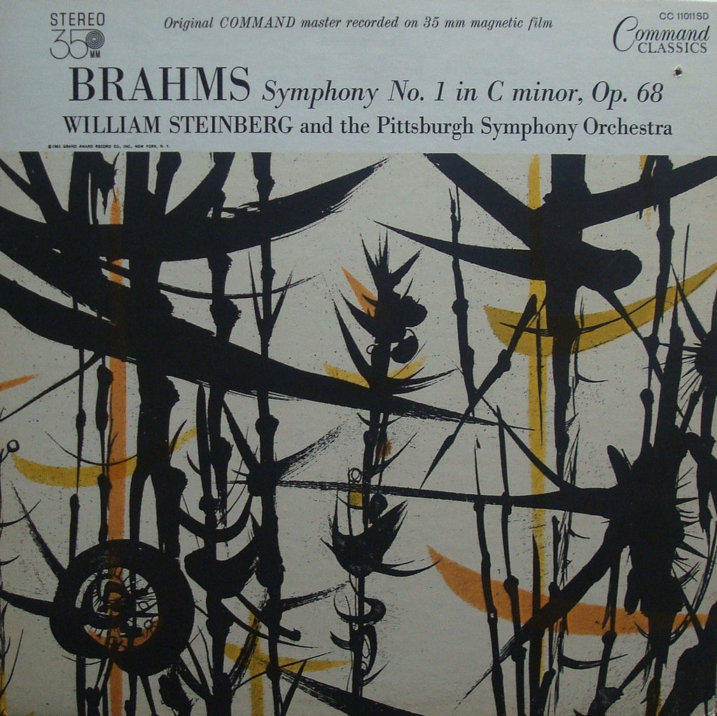 LP - Steinberg/Pittsburgh SO: Brahms Symphony No. 1 - Command Classics CC 11011SD