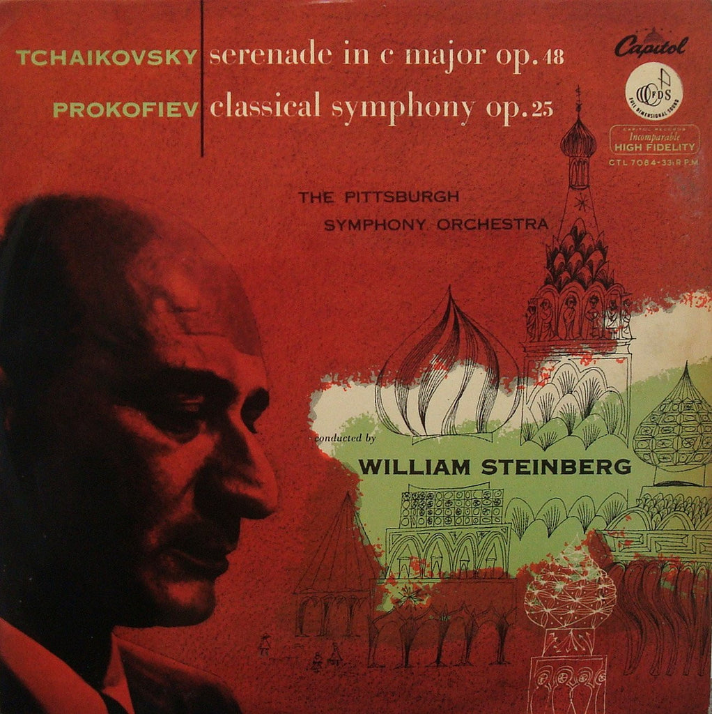 LP - Steinberg: Prokofiev "Classical" & Tchaikovsky String Serenade: Capitol CTL 7084