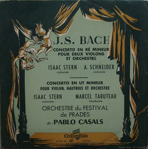 LP - Stern/Schneider: Bach Concerto For 2 Violins BWV 1043, Etc. - Columbia FCX 155