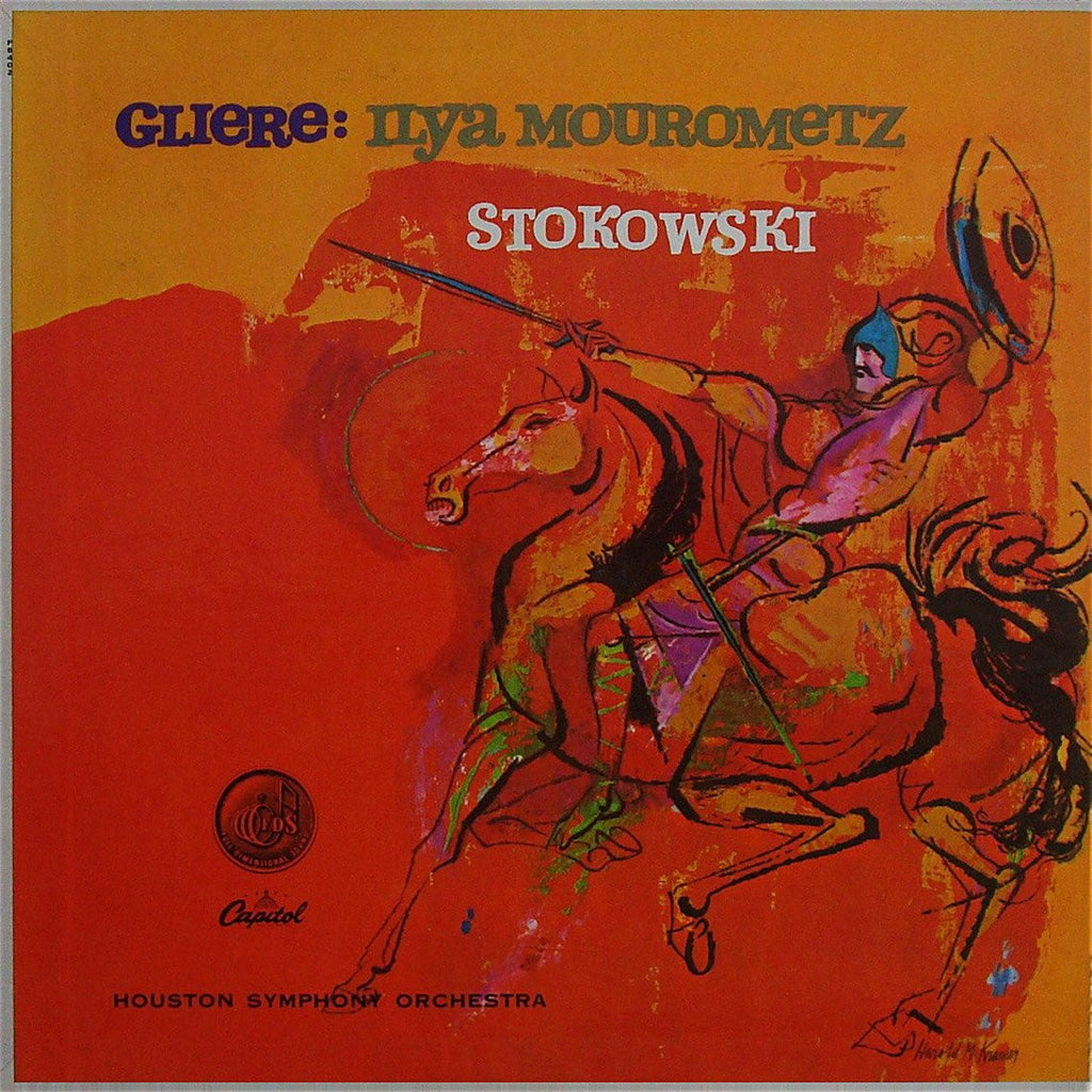 LP - Stokowski/Houston SO: Gliere "Ilya Mourometz" Symphony - Capitol P 8402