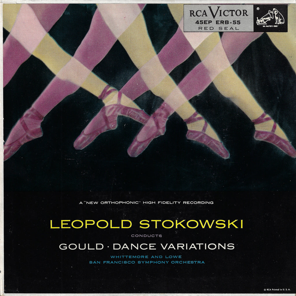 Stokowski: Gould Dance Variations - RCA 45EP ERB-55 (7" x 2 EPs)