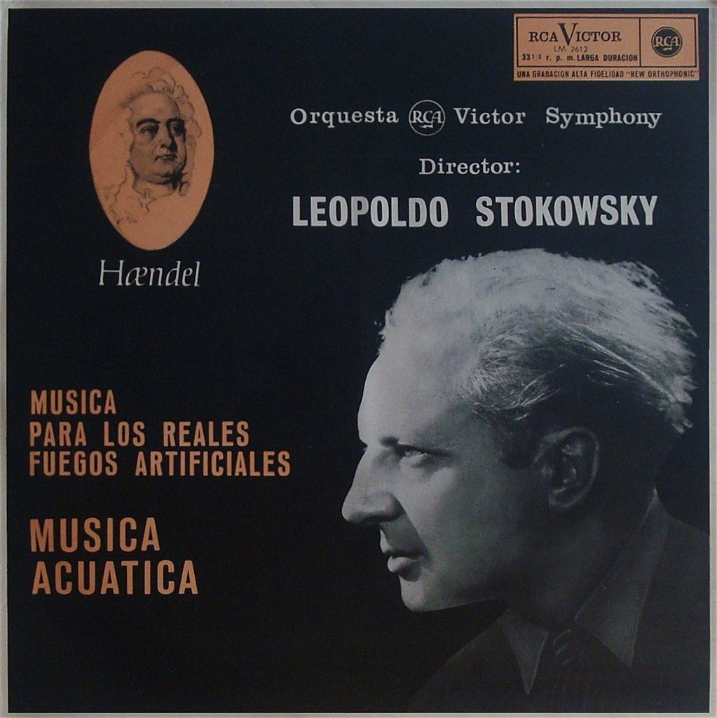 LP - Stokowski: Handel Royal Fireworks + Water Music - Spanish RCA LM-2612