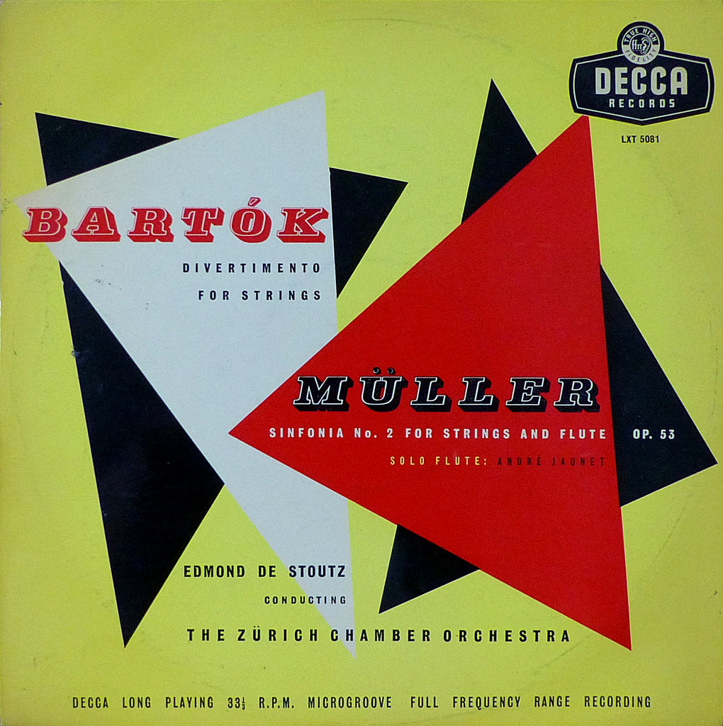 Stoutz: Bartok Divertimento + Müller Sinfonia No. 2 - Decca LXT 5081