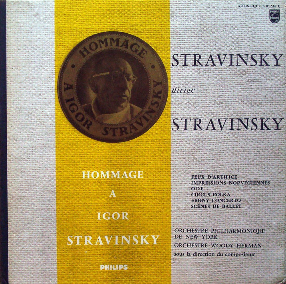 LP - Hommage A Stravinsky (Ebony Concerto, Scenes De Ballet) - Philips L 01.516 L