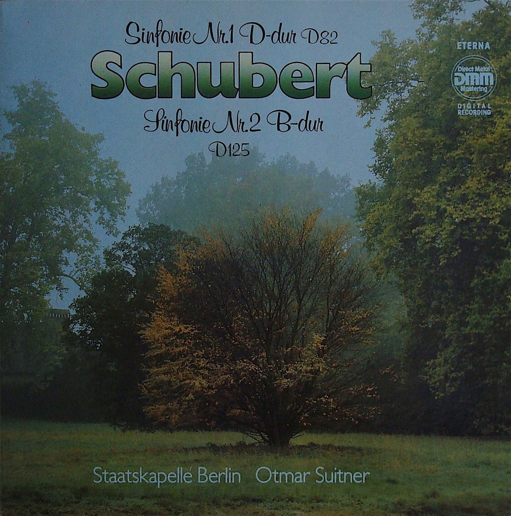 LP - Suitner/Staatskapelle Berlin: Schubert Symphonies Nos. 1 & 2 - Eterna 725 046 (DDD)