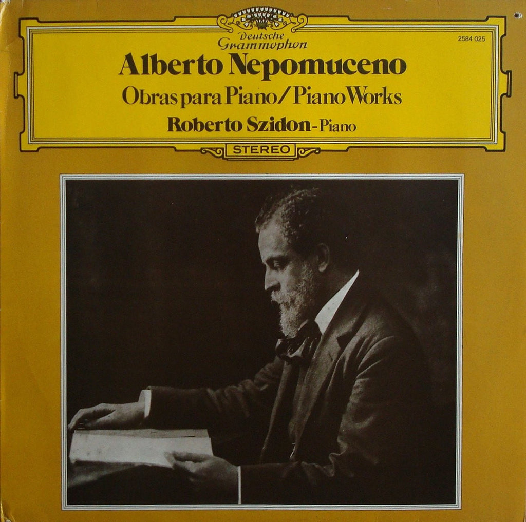 LP - Szidon: Nepomuceno Suite Antiga, 4 Lyric Pieces, Etc. - Brazilian DG 2584 025 - Rare