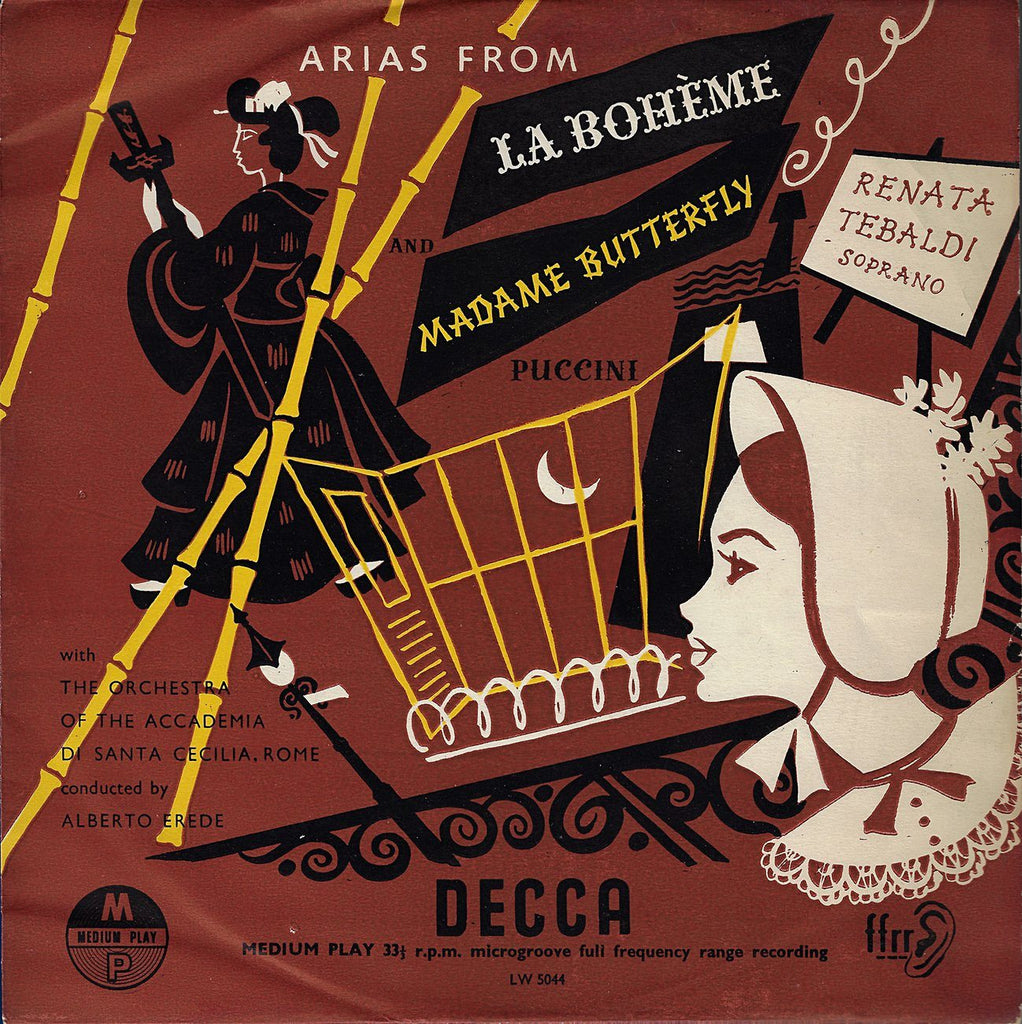 Tebaldi: La Bohème & Madame Butterfly Highlights - Decca LW 5044
