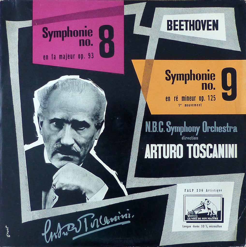 Toscanini: Beethoven Symphonies 8 & 9 - LVSM FALP 236/237 (2 LPs)