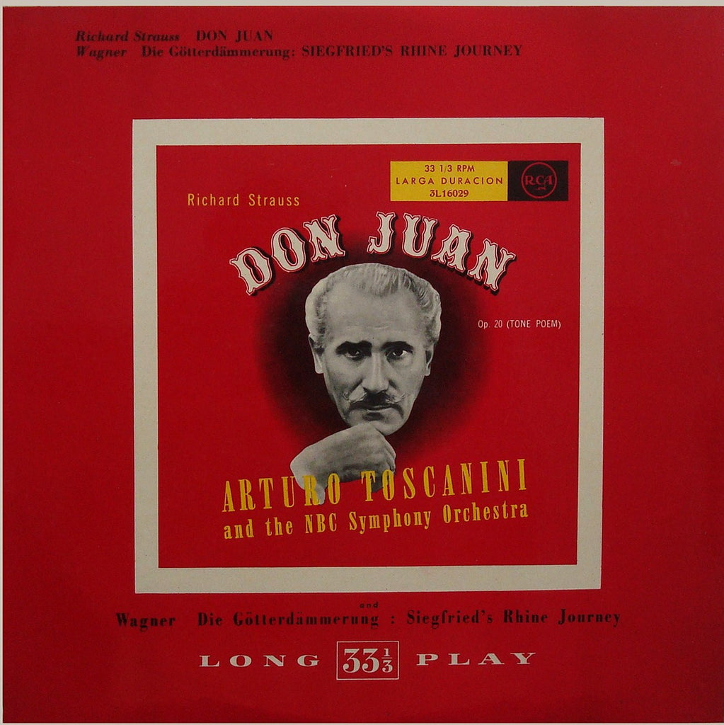 LP - Toscanini: Wagner Siegfried's Rhine Journey + Strauss Don Juan - RCA 3L16029