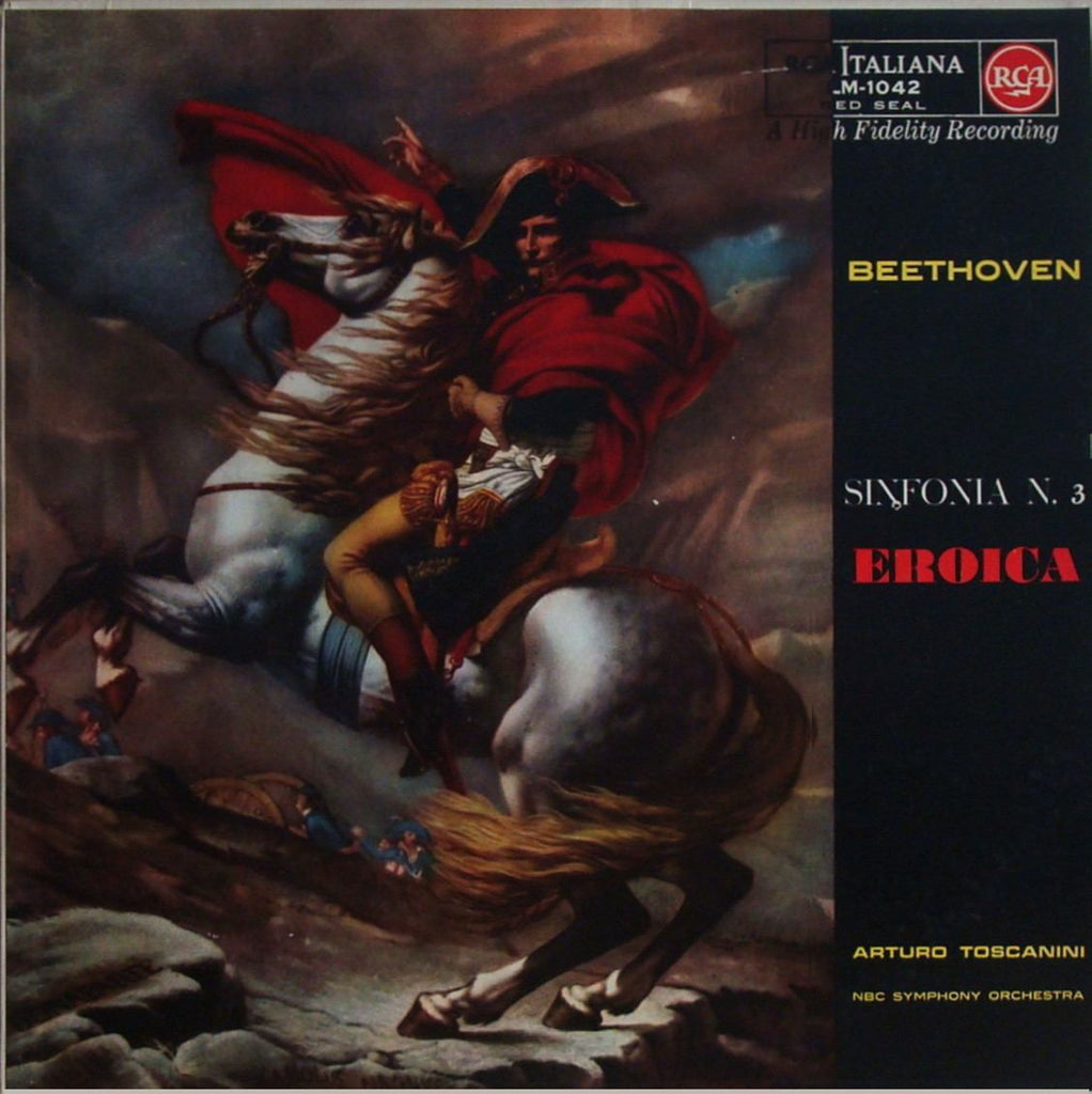 LP - Toscanini/NBC SO: Beethoven "Eroica" Symphony Op. 55 - Italian RCA LM-1042
