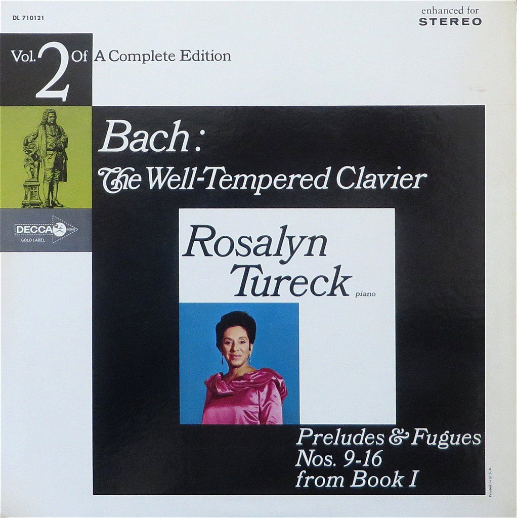 Tureck: Bach WTC Book I Preludes & Fugues Nos. 9-16: Decca DL 710121
