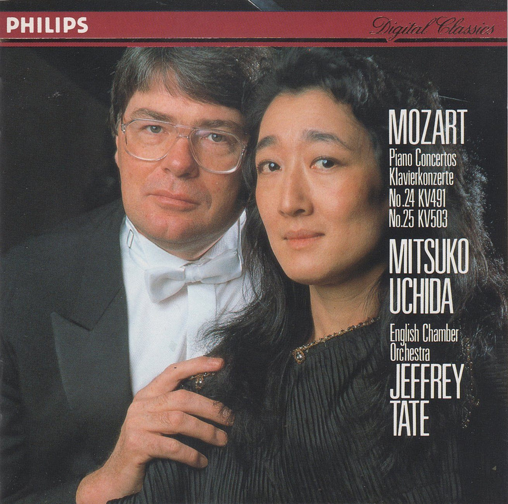 Uchida: Mozart Piano Concertos Nos. 24 & 25 - Philips 422 331-2