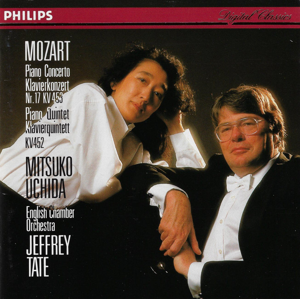 Uchida: Mozart Piano Concerto K. 453 + Quintet K. 452 - Philips 422 592-2