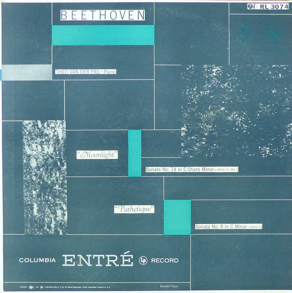 Theo van der Pas: Moonlight & Pathetique Sonatas - Columbia RL 3074