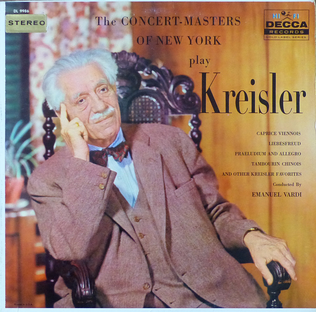 Vardi/Concertmasters of New York play Kreisler - Decca DL 9986