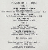 Vlasenko: Liszt Vallée d'Obermann, etc. - Melodiya C10 19743 002