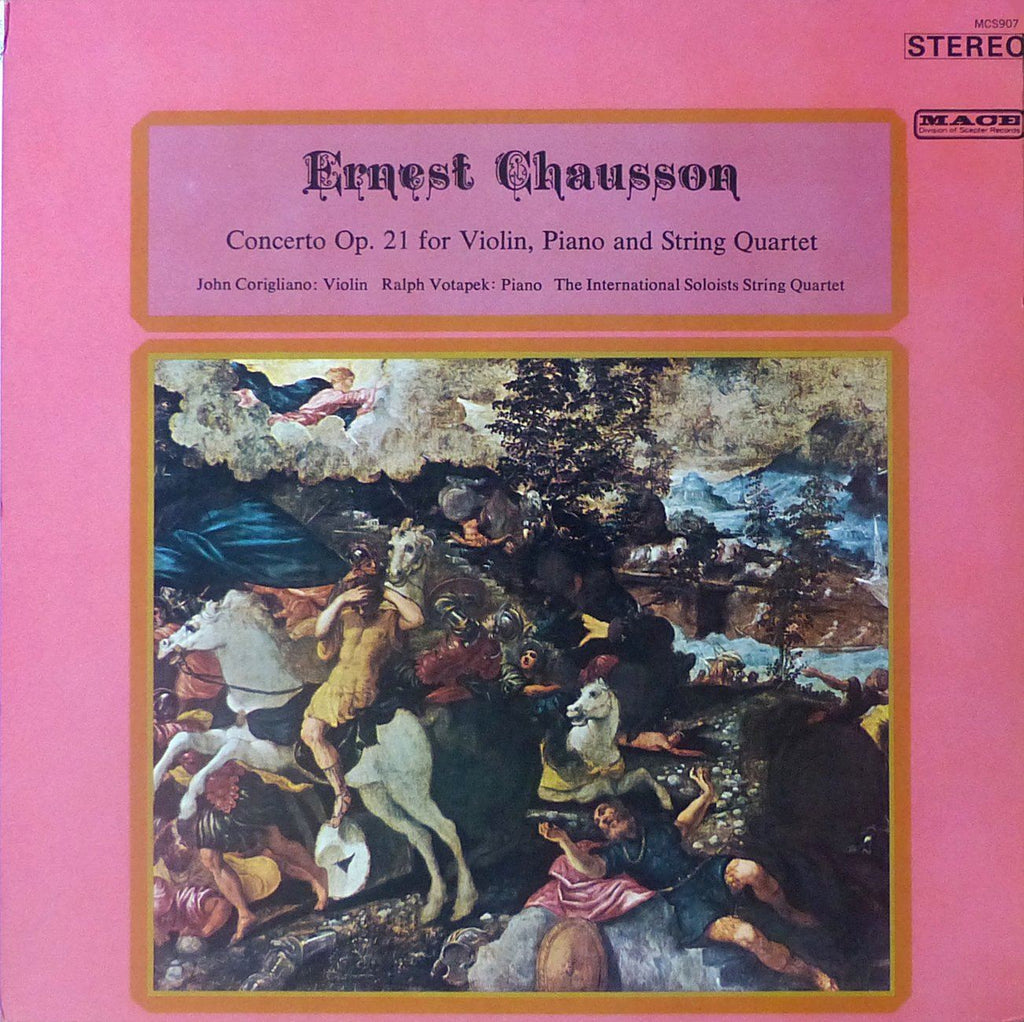 Votapek, Corigliano, et al: Chausson Concerto Op. 21 - Mace MCS9074