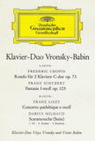 Vronsky & Babin: Schubert Fantasie D. 940, etc. - DG LPEM 19182