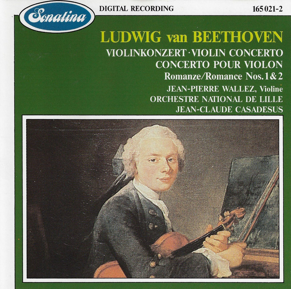Wallez: Beethoven Violin Concerto + 2 Romances - Sonatina 165 021-2