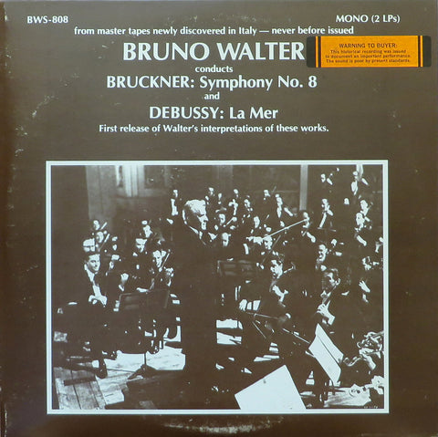 Bruno Walter: Bruckner Symphony No. 8 + La Mer - BWS-808 (2LP set)