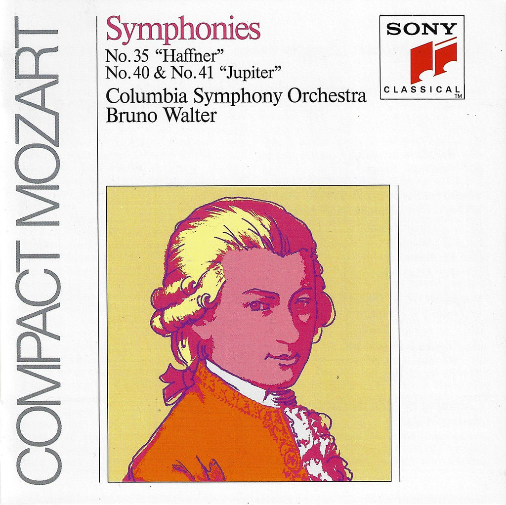 Walter/Columbia SO: Mozart Symphonies 35, 40 & 41 - Sony SBK 45978
