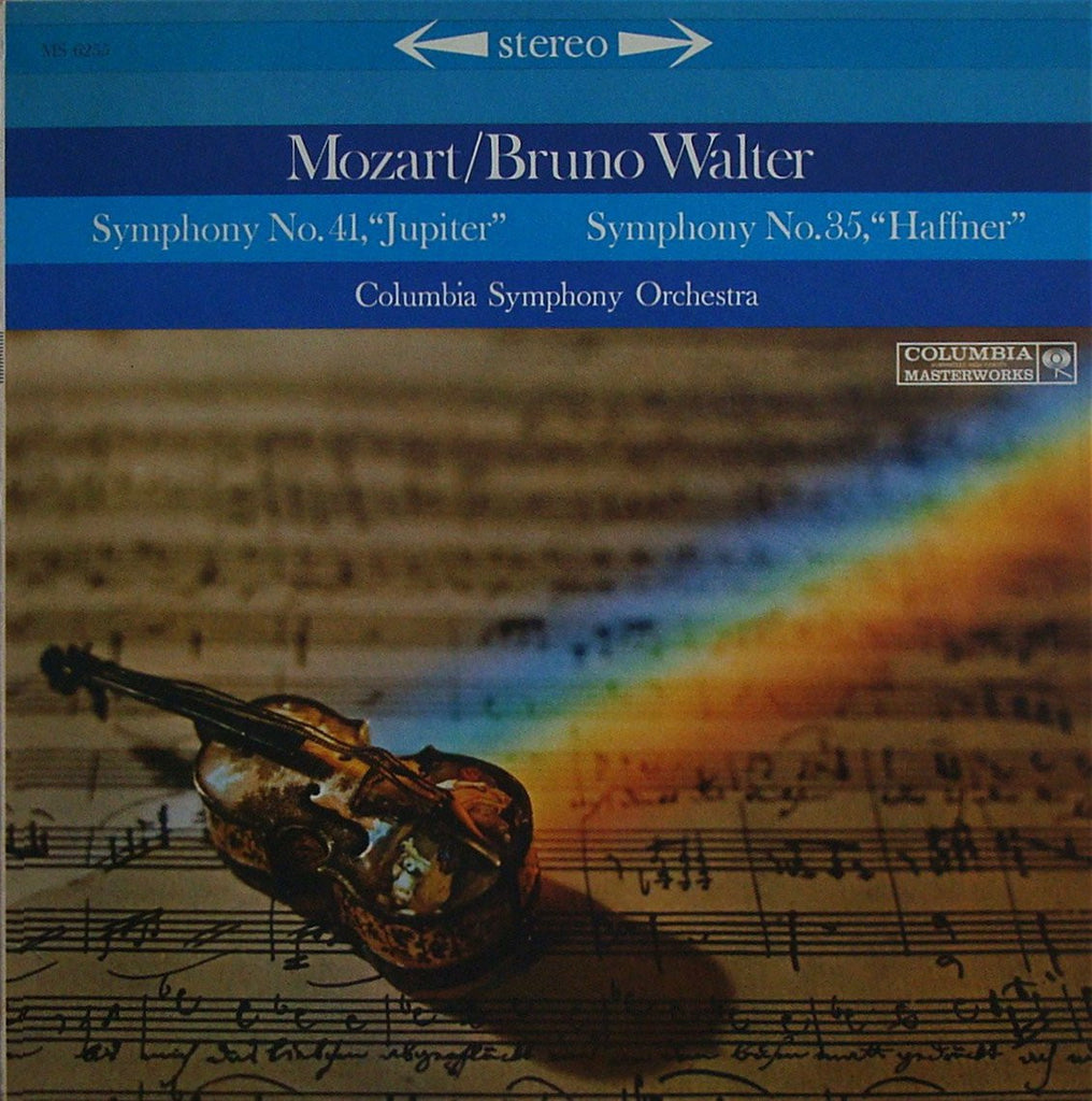LP - Walter: Mozart Symphonies No. 35 "Haffner" & No. 41 "Jupiter" - Columbia MS 6255