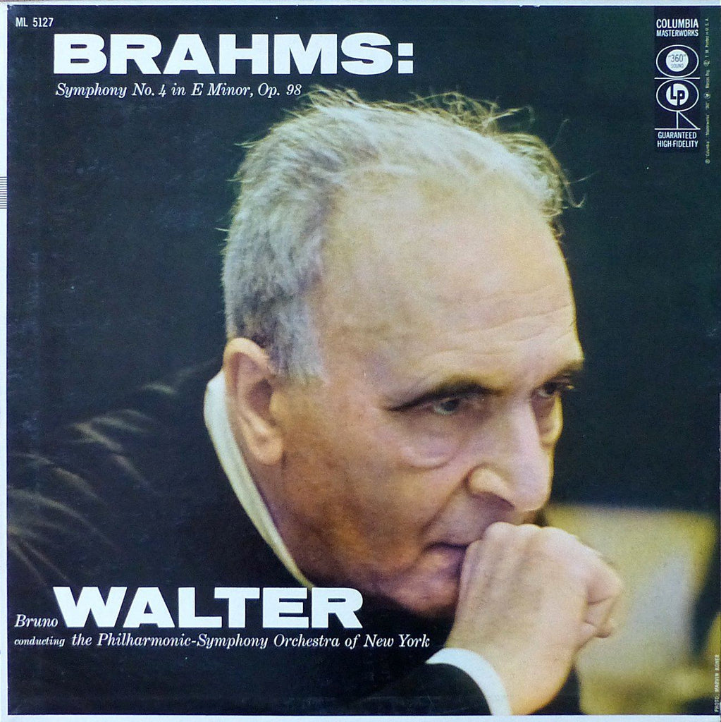 Walter/NYPO: Brahms Symphony No. 4 Op. 98 - Columbia ML 5127